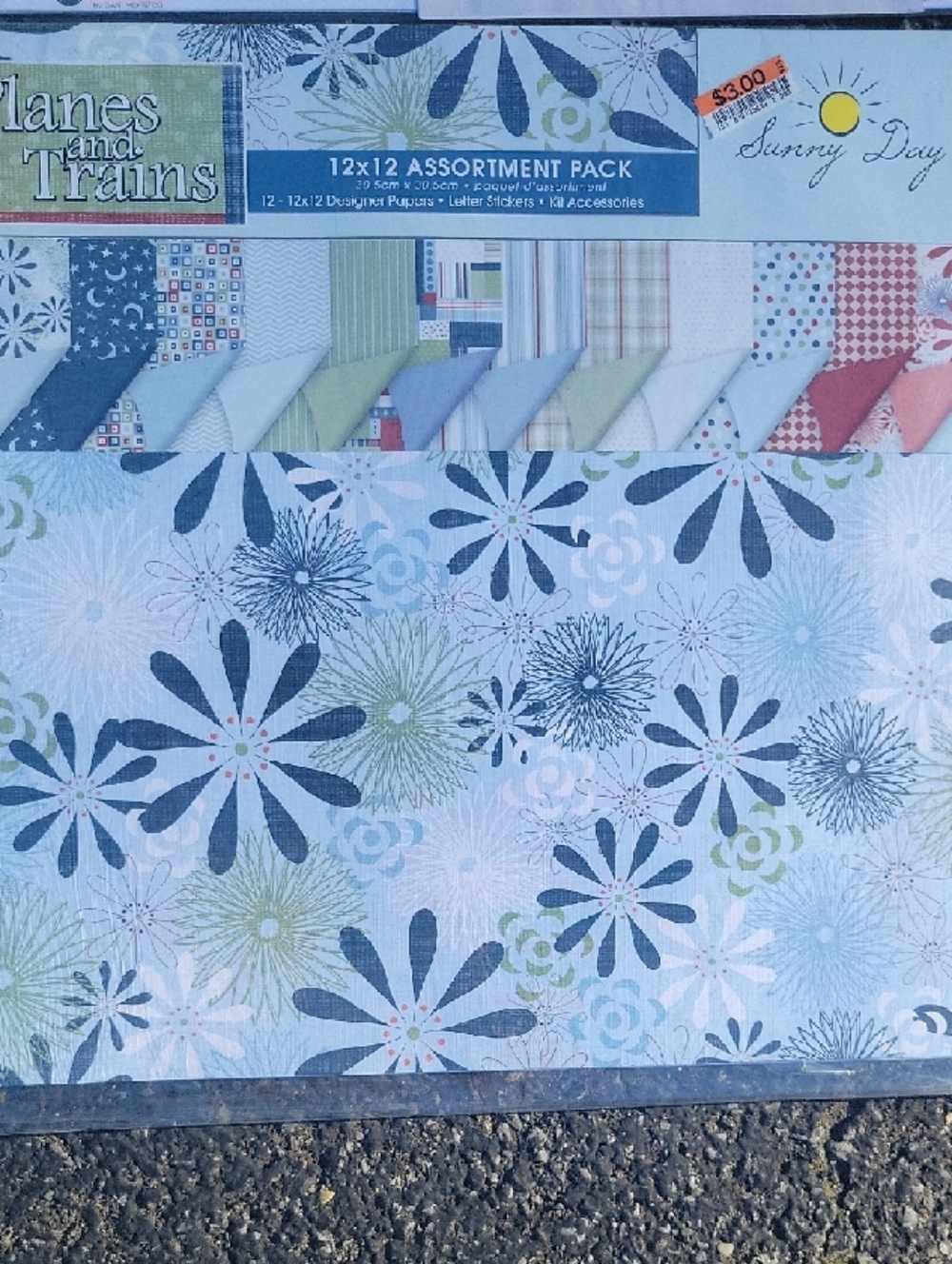 Assorted Patterned Scrapbook Paper Packs - Bright Multi-Color Sets - Picture 4 of 16